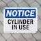 Signmission Cylinder In Use, 10 in W x Rectangle, Plastic OS-2PACK-NS-P-710-L-10886 - alternate 3